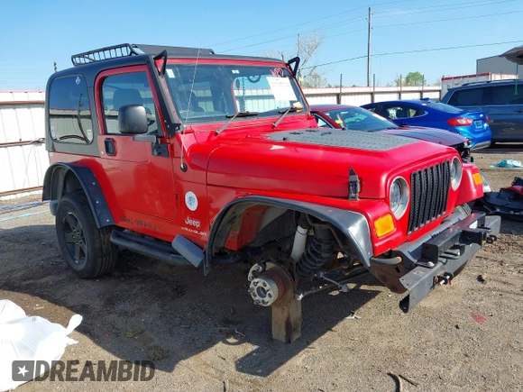 2004 Jeep Wrangler Sport Right Hand Drive with VIN 1J4F449S74P796957, listed as a IAAI auction lot 41987562 with 106,730 mi miles and . Bid and sale history available at carsss.com. Image 1.
