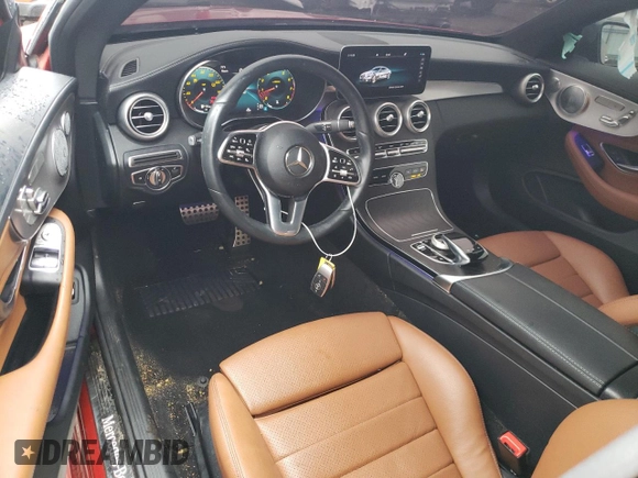 2020 Mercedes-Benz C 300 z VIN W1KWJ8EB4LF983921, wystawiony jako Copart lot #60436625 z przebiegiem 33 650 mil mil oraz Szkoda całkowita • Salvage title. Historia ofert i sprzedaży dostępna na DreamBid. Obrazek 8.