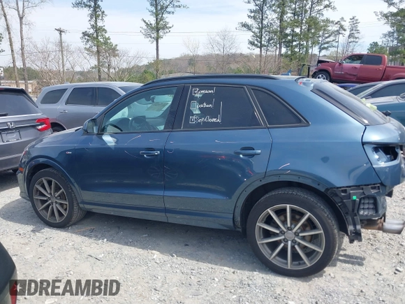 2018 Audi Q3 Premium Plus with VIN WA1JCCFS1JR007553, listed as a IAAI auction lot 41775321 with 81,665 mi miles and . Bid and sale history available at DreamBid. Image 15.