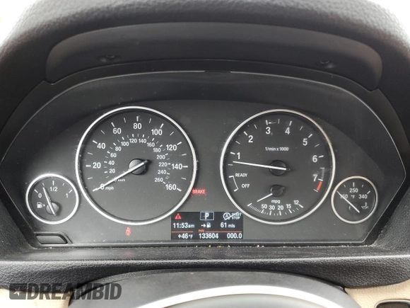 2013 BMW 3 Series 328i xDrive with VIN WBA3B5C52DF590133, listed as a Copart auction lot 47842795 with 133,604 mi miles and Salvage Title. Bid and sale history available at carsss.com. Image 9.