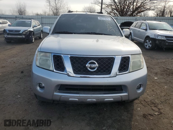 2008 Nissan Pathfinder LE with VIN 5N1BR18B38C623693, listed as a Copart auction lot 50231075 with 0 mi miles and Clean Title. Bid and sale history available at carsss.com. Image 5.