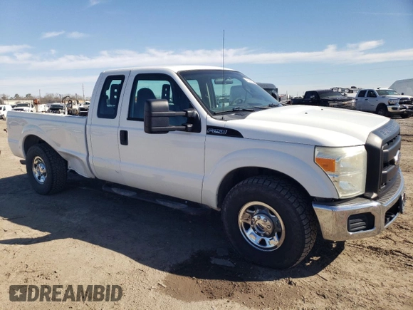 2011 Ford F-250 XL with VIN 1FT7X2A66BEC37719, listed as a Copart auction lot 46399235 with 243,220 mi miles and Salvage title. Bid and sale history available at DreamBid. Image 4.