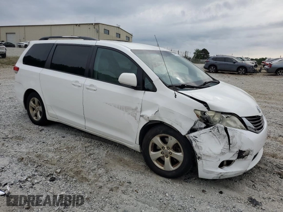2012 Toyota Sienna LE AAS with VIN 5TDKK3DC8CS265274, listed as a Copart auction lot 54058245 with 175,063 mi miles and Salvage title. Bid and sale history available at DreamBid. Image 4.