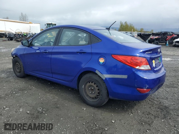 2013 Hyundai Accent GLS with VIN KMHCT4AE2DU537369, listed as a Copart auction lot 50819985 with 191,011 mi miles and Salvage Title. Bid and sale history available at carsss.com. Image 2.