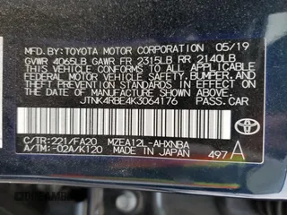 2019 Toyota Corolla Hatchback SE with VIN JTNK4RBE4K3064176, listed as a Copart auction lot 76322054 with 44,187 mi miles and Salvage Title. Bid and sale history available at carsss.com. Image 15.