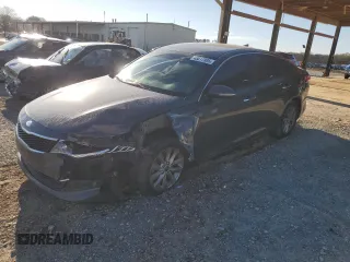 2017 Kia Optima LX with VIN 5XXGT4L36HG132080, listed as a Copart auction lot 48817395 with 143,360 mi miles and Salvage Title. Bid and sale history available at carsss.com. Image 1.
