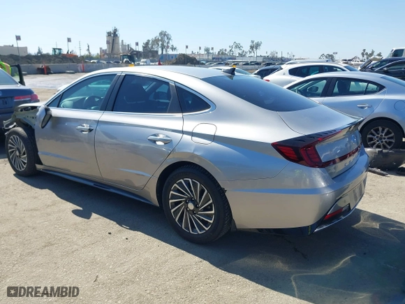 2021 Hyundai Sonata Hybrid SEL with VIN KMHL34JJ7MA026559, listed as a IAAI auction lot 41657589 with 119,019 mi miles. Bid and sale history available at carsss.com. Image 3.