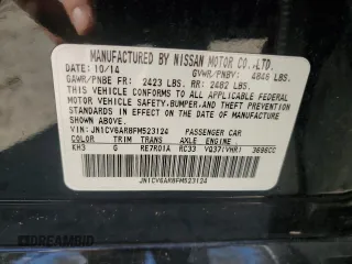 2015 Infiniti Q40 with VIN JN1CV6AR8FM523124, listed as a Copart auction lot 75912294 with 0 mi miles and Non Repairable. Bid and sale history available at carsss.com. Image 13.