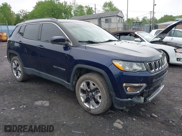 2020 Jeep Compass Limited z VIN 3C4NJDCB5LT238795, wystawiony jako IAAI lot #42236910 z przebiegiem 43 259 mil mil oraz . Historia ofert i sprzedaży dostępna na DreamBid. Obrazek 1.
