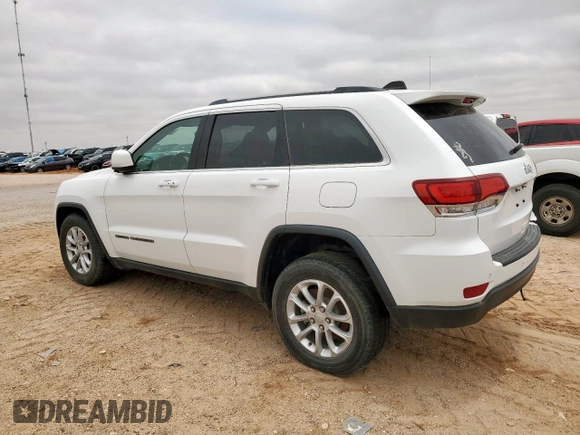 2021 Jeep Grand Cherokee Laredo X with VIN 1C4RJEAG0MC813825, listed as a Copart auction lot 59191185 with 65,888 mi miles and Salvage title. Bid and sale history available at DreamBid. Image 2.