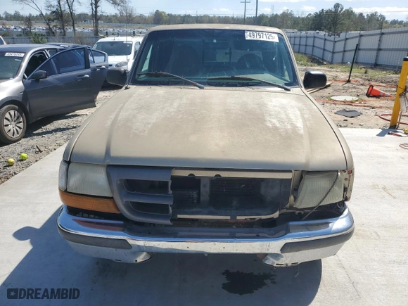 2001 Ford Ranger XL with VIN 1FTYR14V71PB37725, listed as a Copart auction lot 49797125 with 153,023 mi miles and Salvage Title. Bid and sale history available at carsss.com. Image 5.