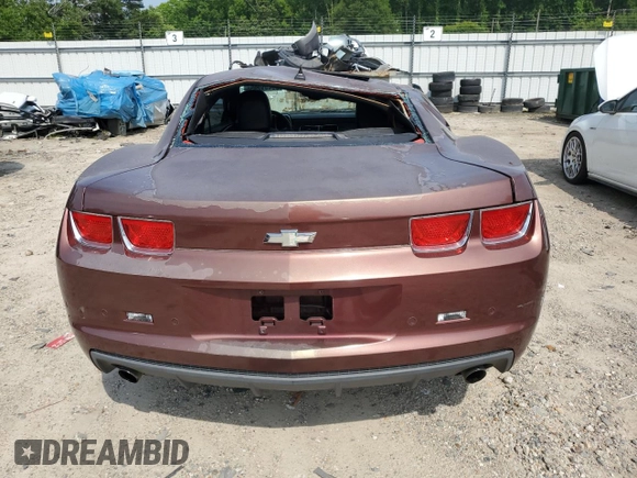 2011 Chevrolet Camaro 2LT with VIN 2G1FC1ED6B9123922, listed as a Copart auction lot 60401295 with 193,441 mi miles and Salvage title. Bid and sale history available at DreamBid. Image 6.