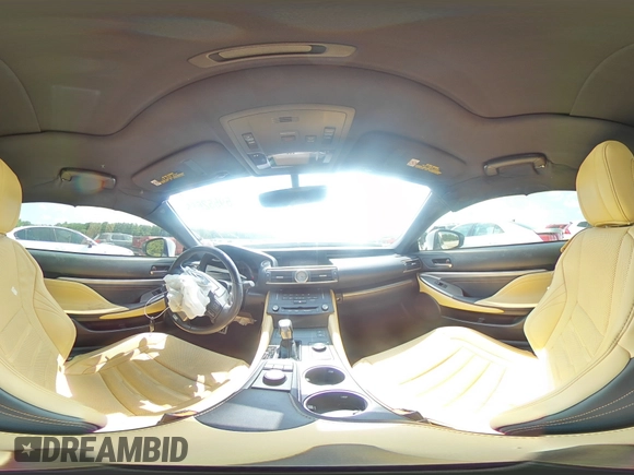 2017 Lexus RC 200t with VIN JTHHA5BC9H5007109, listed as a Copart auction lot 60424705 with 52,543 mi miles and Salvage title. Bid and sale history available at DreamBid. Image 14.