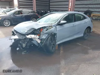 2019 Honda Civic Hatchback EX with VIN SHHFK7H6XKU407770, listed as a IAAI auction lot 41534789 with 65,790 mi miles. Bid and sale history available at carsss.com. Image 18.