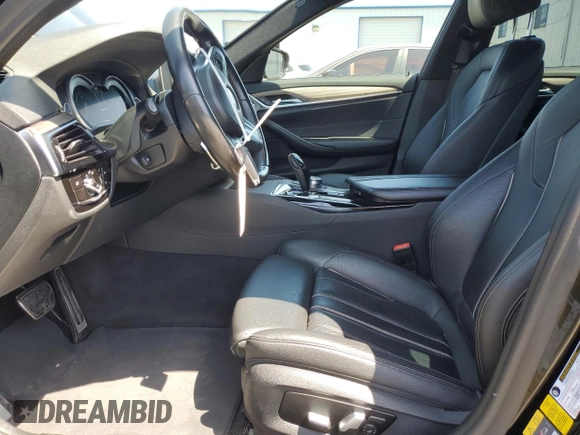 2018 BMW 5 Series 530e with VIN WBAJA9C50JB252458, listed as a Copart auction lot 58697585 with 89,050 mi miles and Salvage title. Bid and sale history available at DreamBid. Image 7.