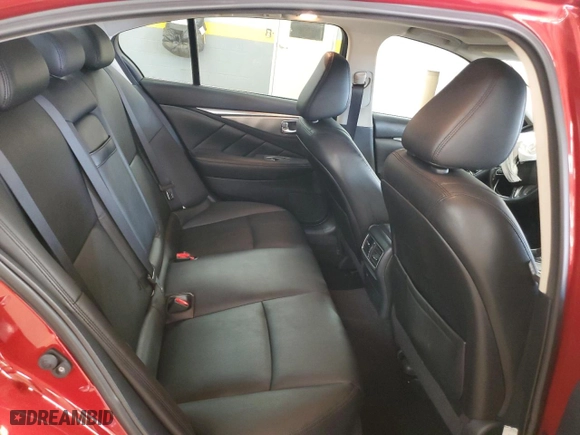2016 Infiniti Q50 3.0t Premium with VIN JN1EV7AR0GM342616, listed as a Copart auction lot 46418185 with 83,413 mi miles and Salvage Title. Bid and sale history available at carsss.com. Image 10.
