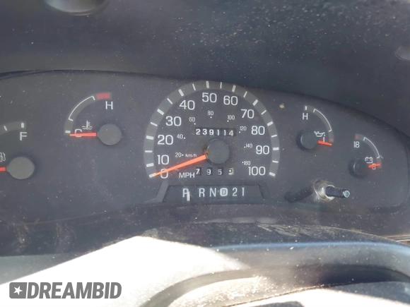 1999 Ford Econoline Cargo with VIN 1FTRE14W0XHB64440, listed as a IAAI auction lot 41645551 with 239,114 mi miles. Bid and sale history available at carsss.com. Image 7.