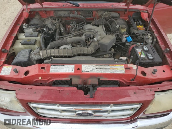 1999 Ford Ranger XL with VIN 1FTYR14V8XPA16341, listed as a Copart auction lot 45297565 with 134,547 mi miles and Salvage Title. Bid and sale history available at carsss.com. Image 13.