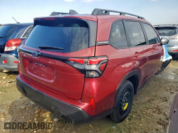 2025 Subaru Forester Limited with VIN JF2SLDRC3SH476477, listed as a Copart auction lot 46288395 with 82 mi miles and Clean Title. Bid and sale history available at carsss.com. Image 3.