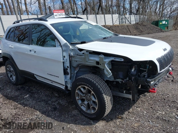 2022 Jeep Cherokee Trailhawk with VIN 1C4PJMBX0ND545659, listed as a IAAI auction lot 41985121 with 26,397 mi miles. Bid and sale history available at carsss.com. Image 1.