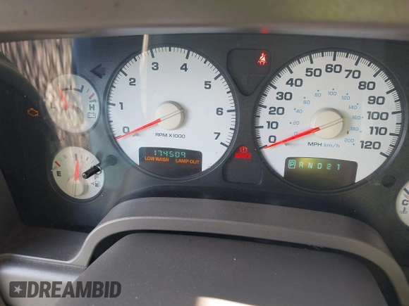2002 Dodge 1500 with VIN 1D7HU18Z82J182467, listed as a IAAI auction lot 41819022 with 174,509 mi miles and . Bid and sale history available at DreamBid. Image 7.