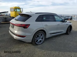 2021 Audi e-tron Prestige with VIN WA1VABGE9MB030019, listed as a Copart auction lot 42203863 with 24,925 mi miles and . Bid and sale history available at DreamBid. Image 3.