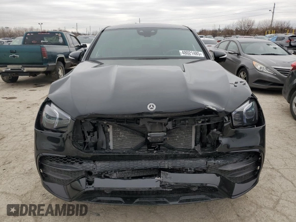 2022 Mercedes-Benz GLE 53 AMG with VIN 4JGFD6BBXNA743519, listed as a Copart auction lot 48021485 with 19,574 mi miles and Salvage title. Bid and sale history available at DreamBid. Image 5.