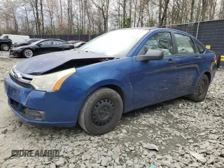 2008 Ford Focus S with VIN 1FAHP34N48W223081, listed as a Copart auction lot 51976795 with 154,939 mi miles and Salvage Title. Bid and sale history available at carsss.com. Image 1.