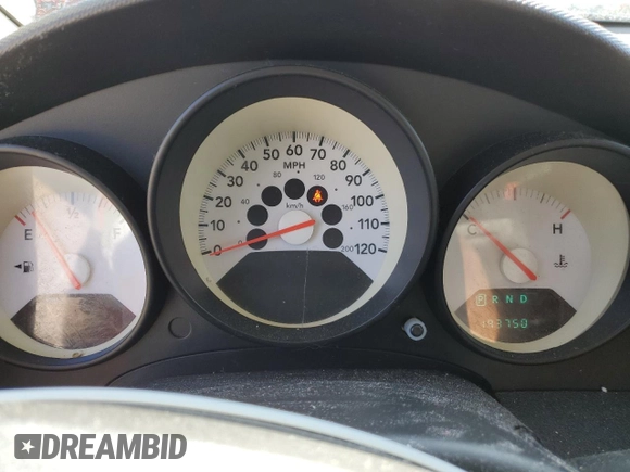 2008 Dodge Caliber SE with VIN 1B3HB28B08D582511, listed as a Copart auction lot 54569645 with 193,750 mi miles and Salvage Title. Bid and sale history available at DreamBid. Image 9.