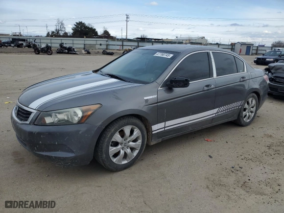 2009 Honda Accord Sdn EX-L with VIN 1HGCP26829A051400, listed as a Copart auction lot 47768745 with 250,881 mi miles and Salvage Title. Bid and sale history available at carsss.com. Image 1.
