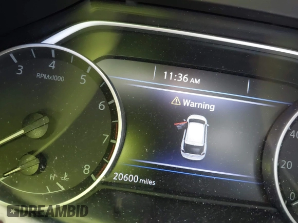 2021 Nissan Murano SL with VIN 5N1AZ2CS3MC117994, listed as a IAAI auction lot 41332184 with 20,600 mi miles and . Bid and sale history available at DreamBid. Image 15.