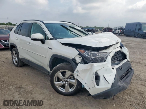 2021 Toyota RAV4 Hybrid LE with VIN 4T3B6RFV8MU056574, listed as a Copart auction lot 56977735 with 19,032 mi miles and Salvage title. Bid and sale history available at DreamBid. Image 4.