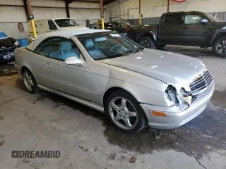 2002 Mercedes-Benz CLK 320/430 with VIN WDBLK70G92T123342, listed as a Copart auction lot 55802905 with 93,991 mi miles and Salvage Title. Bid and sale history available at DreamBid. Image 4.