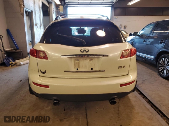2008 Infiniti FX35 with VIN JNRAS08W08X206669, listed as a Copart auction lot 50365824 with 118,158 mi miles and Salvage Title. Bid and sale history available at carsss.com. Image 6.