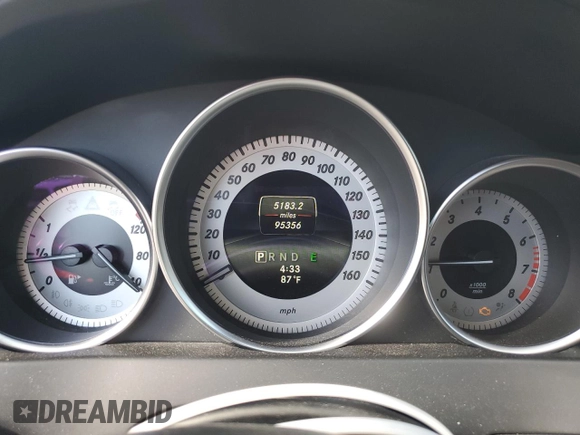 2015 Mercedes-Benz C 250 with VIN WDDGJ4HBXFG369365, listed as a Copart auction lot 50427895 with 95,356 mi miles and Salvage Title. Bid and sale history available at carsss.com. Image 9.