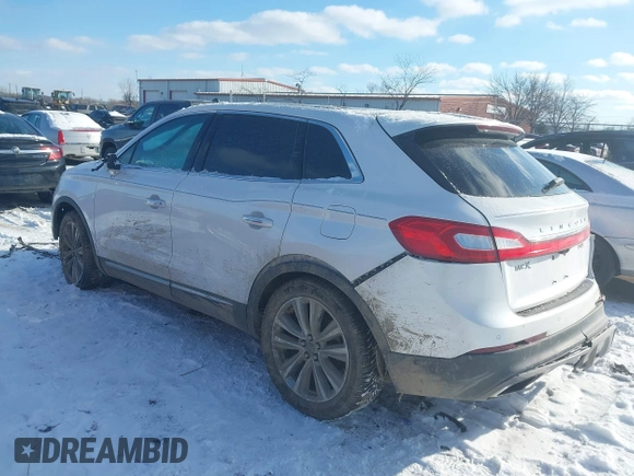 2016 Lincoln MKX Reserve with VIN 2LMTJ8LP3GBL38650, listed as a IAAI auction lot 41338134 with 128,078 mi miles. Bid and sale history available at carsss.com. Image 3.