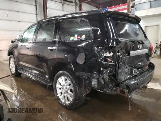 2008 Toyota Sequoia Platinum with VIN 5TDBY67A38S012588, listed as a Copart auction lot 89271415 with 228,639 mi miles and Salvage Title. Bid and sale history available at carsss.com. Image 2.