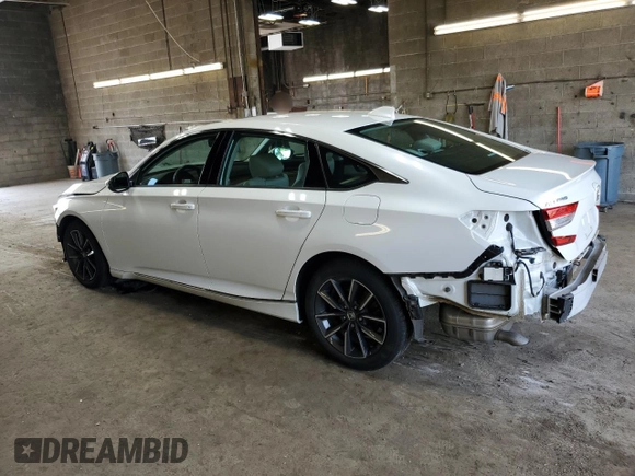 2021 Honda Accord EX-L with VIN 1HGCV1F50MA058005, listed as a Copart auction lot 63679815 with 33,428 mi miles and Salvage title. Bid and sale history available at DreamBid. Image 2.