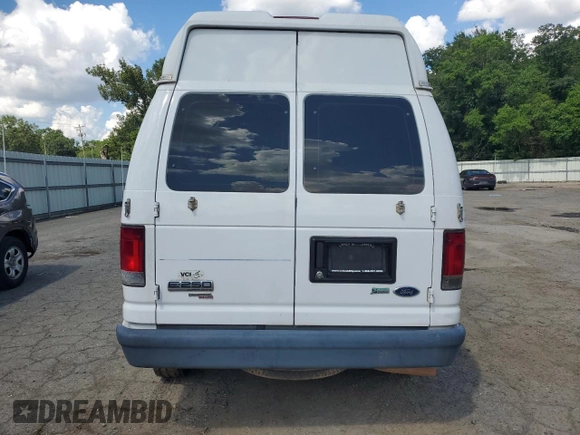 2013 Ford Econoline Cargo Commercial with VIN 1FTNE2EW5DDB06085, listed as a Copart auction lot 62732735 with 262,016 mi miles and Clean title. Bid and sale history available at DreamBid. Image 6.