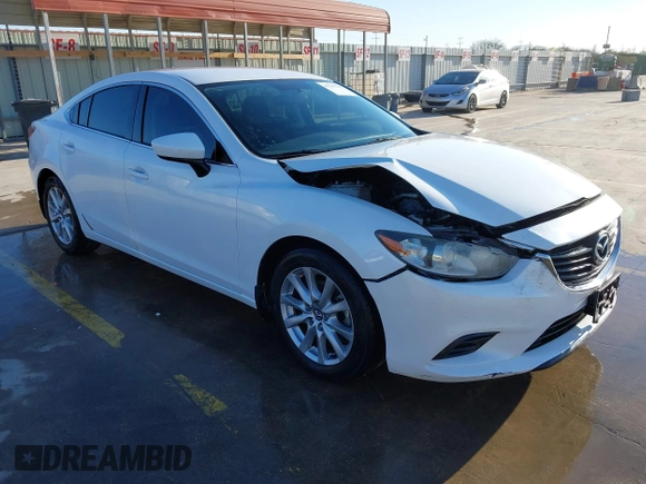 2015 Mazda 6 i Sport with VIN JM1GJ1U53F1196218, listed as a IAAI auction lot 41385343 with 133,508 mi miles. Bid and sale history available at carsss.com. Image 1.