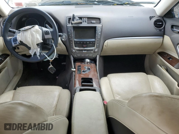 2012 Lexus IS 250 with VIN JTHCF5C29C5056935, listed as a Copart auction lot 55427425 with Not Provided miles and Clean Title. Bid and sale history available at DreamBid. Image 8.