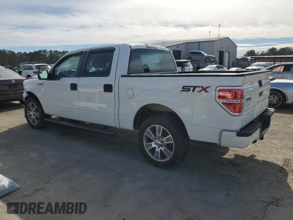 2014 Ford F-150 XL with VIN 1FTFW1CF7EFC40214, listed as a Copart auction lot 47838595 with 163,762 mi miles and Salvage Title. Bid and sale history available at carsss.com. Image 2.