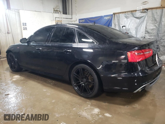 2013 Audi A6 3.0T Prestige with VIN WAUHGAFC5DN080102, listed as a Copart auction lot 45054775 with 110,104 mi miles and Salvage Title. Bid and sale history available at carsss.com. Image 2.