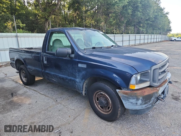 2004 Ford F-250 XL with VIN 1FTNF20L54ED46760, listed as a Copart auction lot 66111495 with Not provided miles and Clean title. Bid and sale history available at DreamBid. Image 4.