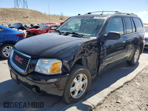 2005 GMC Envoy SLE z VIN 1GKDT13S752390266, wystawiony jako Copart lot #50766935 z przebiegiem 115 225 mil mil oraz Szkoda całkowita • Salvage title. Historia ofert i sprzedaży dostępna na DreamBid. Obrazek 1.