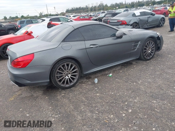 2018 Mercedes-Benz SL 550 with VIN WDDJK7DA8JF053558, listed as a IAAI auction lot 41362569 with 68,339 mi miles and . Bid and sale history available at DreamBid. Image 4.