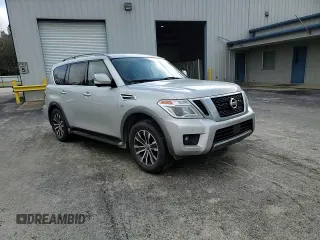 2020 Nissan Armada SL with VIN JN8AY2ND5L9110499, listed as a Copart auction lot 46029445 with 135,050 mi miles and Salvage Title. Bid and sale history available at carsss.com. Image 12.