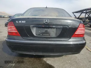 2001 Mercedes-Benz S 320/430/500 with VIN WDBNG70J31A197565, listed as a Copart auction lot 42540745 with 139,202 mi miles and Salvage Title. Bid and sale history available at carsss.com. Image 6.