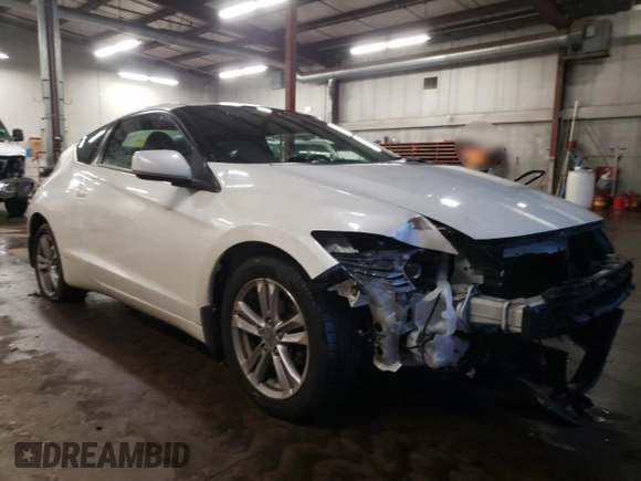 2012 Honda CR-Z EX with VIN JHMZF1D62CS002673, listed as a Copart auction lot 84908994 with 196,369 mi miles and Salvage Title. Bid and sale history available at carsss.com. Image 4.