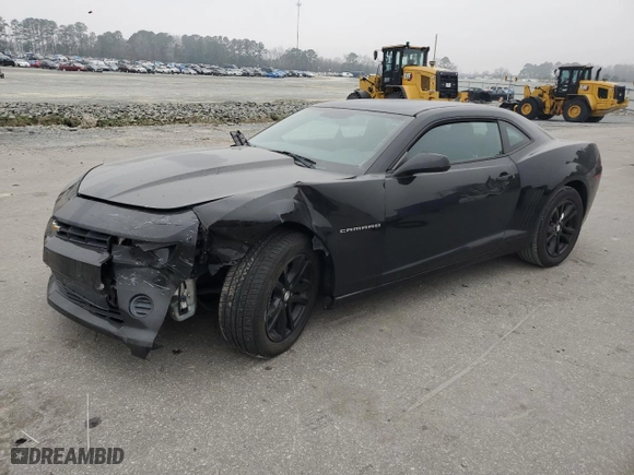 2015 Chevrolet Camaro LS with VIN 2G1FA1E36F9117167, listed as a Copart auction lot 48423655 with 199,012 mi miles and Salvage Title. Bid and sale history available at carsss.com. Image 1.